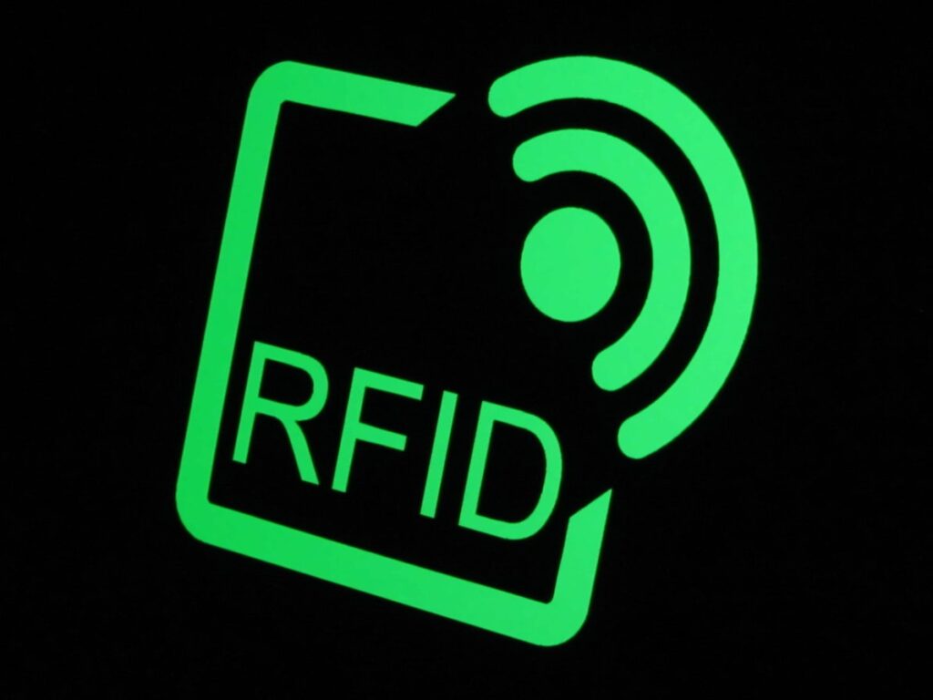 the logo of RFID system